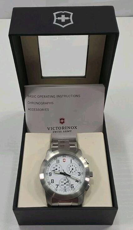 Victorinox Swiss Army Mens Analog Stainless Steel Watch VICT26050.CB New Battery main image 8
